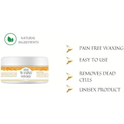 Unisex Adult Waxing Powder Orange Fragrance (2 X 100G | Pack Of 2 |)