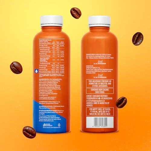Yogabar 26G Protein Shake - Monthly Pack | Goodness Of Protein & Premium Coffee | 26G Protein Milkshake With No Added Sugar | Ideal For Early Mornings, Pre & Post Workouts Energy Drink | 24 Bottles, 250Ml Each (Cold Coffee)