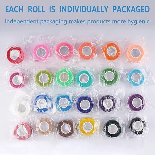 Musclefix Breathable Self Adhesive Wrap, Athletic, Non Woven Cohesive Bandage  For Sports, First Aid Medical, Wrist, Swelling (2.5 Cm, 4.5 Mtr) Pack Of 4 (Green)