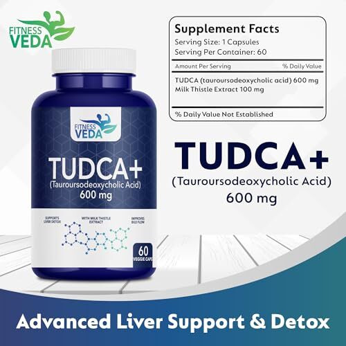 Fitnessveda Tudca 600 Mg - Liver Detox Supplement (Pack Of 1)