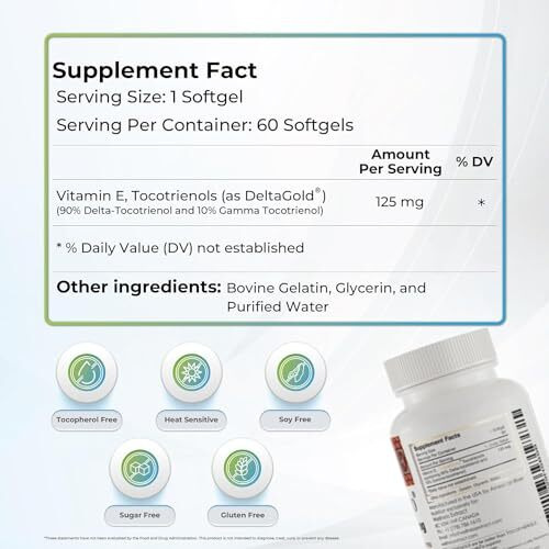 Wellness Extract Tocotrienols Purest Vitamin E Deltagold Eannatto - 60 Softgel