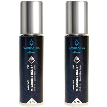 Shunyata Migraine Relief - 10Ml | Instantly Reduces Migraines And Headaches | Plant Extract Roll-On With Chamomile Oil, Geranium Oil And Phytoextracts | Pack Of 2
