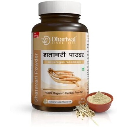 Dhariwal Ayurveda Organic Shatavari Powder 100 G | 100% Pure & Ayurvedic | General Well-Being Supplement | Asparagus Racemosus Root