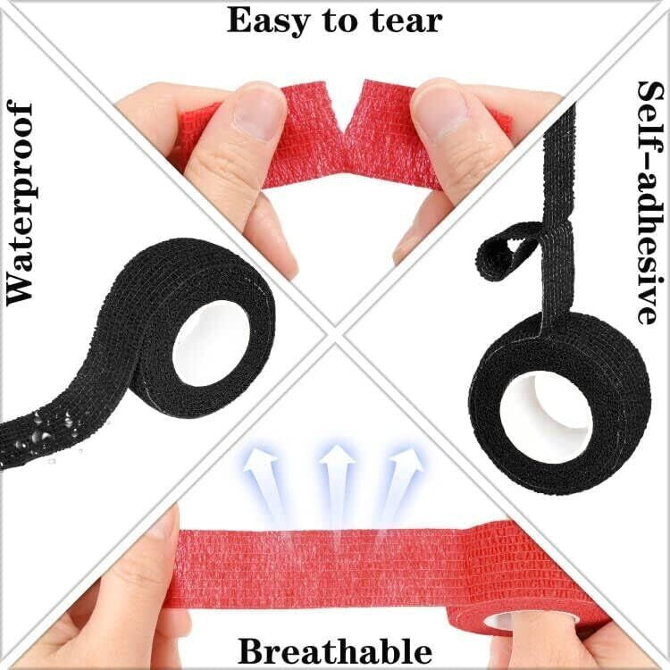 Musclefix Breathable Self Adhesive Wrap, Athletic, Non Woven Cohesive Bandage  For Sports, First Aid Medical, Wrist, Swelling (2.5 Cm, 4.5 Mtr) Pack Of 4 (Beige)