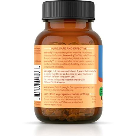 Organic India Immunity 60 Veg Capsules (Pack Of 3)