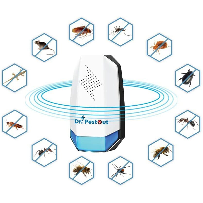 Ultrasonic Pest Repellent Machine To Repel Lizard, Rat, Cockroach, Mosquito, Home Pest & Rodent Repelling Aid For Reject Ants For Reject Insect Mosquito Killer Machine Lizard (Pack Of 4)