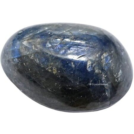 Certified Blue Sapphire Crystal Healing Tumbled Stone, Natural Polished Crystals For Diy Crafts, Manifestation, Meditation, Pooja Feng Shui And Reiki Healing (30 Grams)