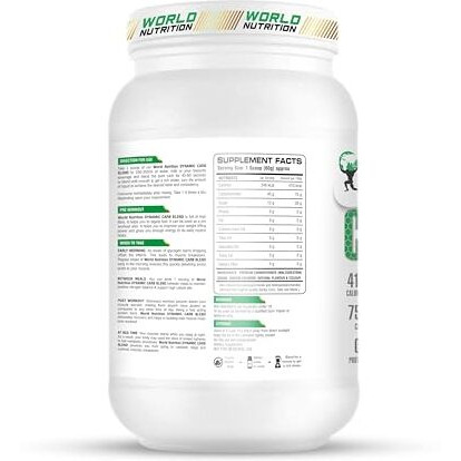 Wn World Nutrition Dynamic Carb-Blend | Premium Dope-Free Carbohydrate Supplement For Sustained Energy, Performance, And Recovery | Orange Flavor 1Kg