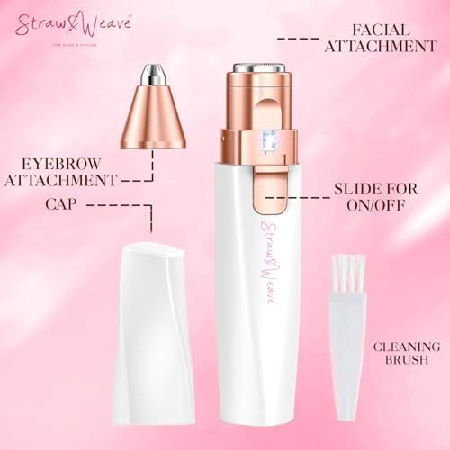 Facial Hair Removal Machine | Eyebrow Trimmer & Epilator | Trimmer For Women Private Part | 2 In 1 Trimmer 400 Mah Battery 1 Year Warranty | Painless Hair Removal Machine | Nose Hairs Remover