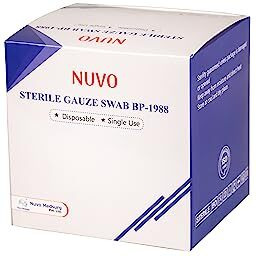 Nuvo Medsurg Gauze Swab Sterile 15 X 5  75 Pcs (10Cms X 10Cms X 8Ply) Type - 20
