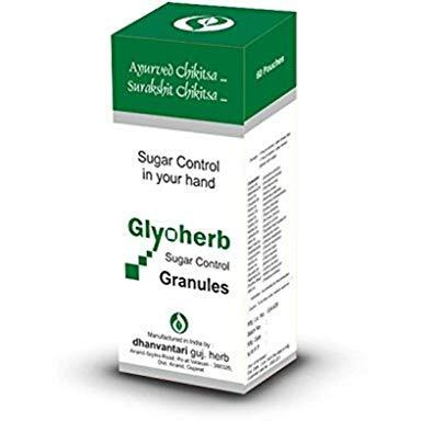 Dhanvantari Glyoherb Sugar Control Granules - Pack Of 2 (120 Pouches)