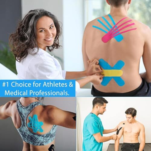 A-Tape Made In Korea Kinesiology Tape For Physiotherapy Kinesio Tape For Sports Injury Pain Relief Athletic Therapeutic Muscle Tape (5 Cm * 5.0 M) (Blue)