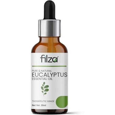 Filza Eucalyptus Essential Oil, 30 Ml - For Skin Care, Hair Care & Aromatherapy | Pure Eucalyptus Oil For Cold Cough, Steam Inhalation, And Relaxation