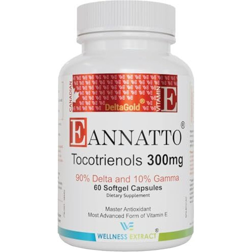 Asterveda Wellness Extract Tocotrienols Deltagold Eannatto 300 Mg - 60 Softgel Capsules