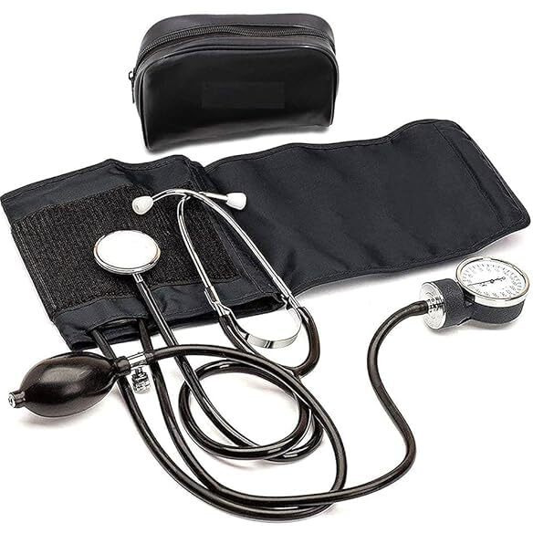 Aneroid Blood Pressure Monitor For Personal And Professional Use With Upper Arm Cuff  Accurate And Reliable Blood Pressure Measurement (Black)