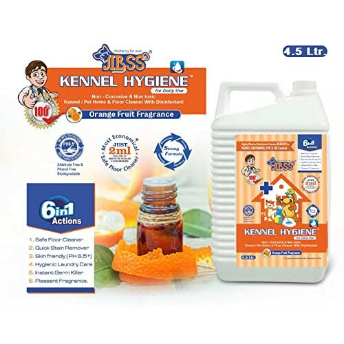 Jibss - Kennel Hygiene - 4.5 Ltr (Orange)