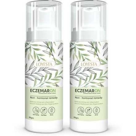 Eczemaron Eczema Relief Fungal Cream For Men & Women Ayurvedic Itchcoat Anti Fungal Malam For Ringworm Itching Eczema Cream| Soothes Irritation & Itching, Reduces Redness |- 50G Pack - 1 (Pack Of 2)