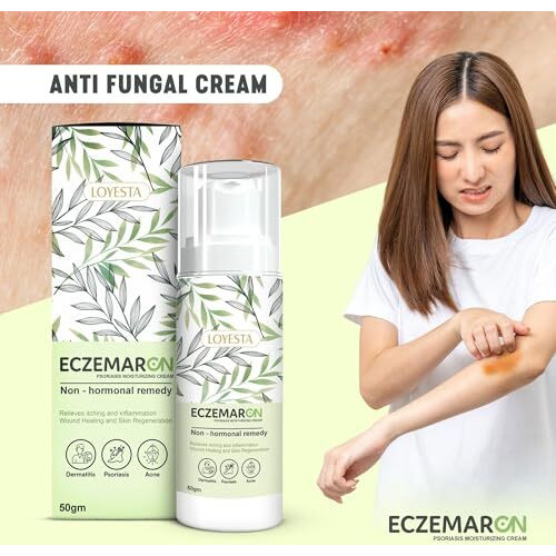 Eczemaron Eczema Relief Fungal Cream For Men & Women Ayurvedic Itchcoat Anti Fungal Malam For Ringworm Itching Eczema Cream| Soothes Irritation & Itching, Reduces Redness |- 50G Pack - 1 (Pack Of 2)