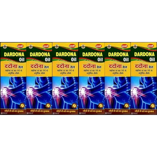 Gayatri Pharmacy Dardona Oil Pack Of 6 For Joint, Back & Knee Pain Relief - 60 Ml