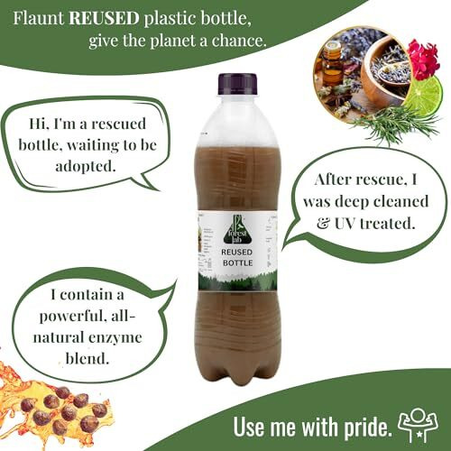 Forest Lab Floor Cleaner| Eco Friendly, Baby & Pet Safe, Non Toxic, Natural & Biodegradable| Herbal Disinfectant| Bio Enzyme, Soapnuts| Cleans Marble Wood Tiles Or Granite (750 Ml (Pack Of 4))