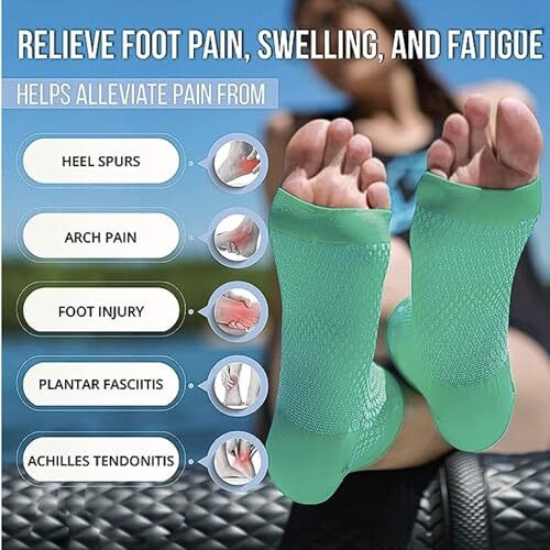 Compression Open Toe Socks | Nano Sock Neuropathy Unisex | Bamboo Cotton Compression Socks Women | Ecosync | Black | Plantar Fasciitis | Arch Support | Foot & Ankle Swelling | Heel Pain | Injury Recovery