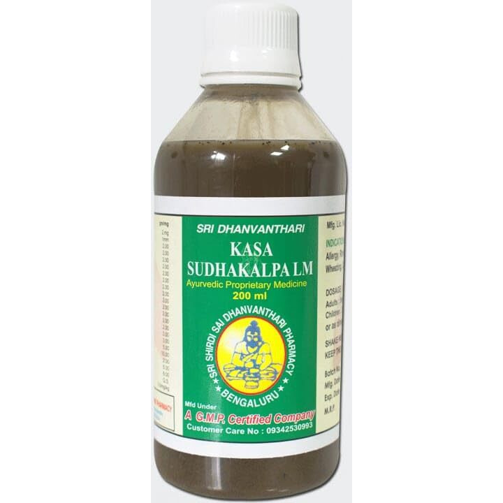 Sri Dhanvanthari Kasa Sudhakalpalm Ayurvedic Proprietary Medicine, 200 Ml (5)