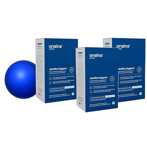 Origins Nutra Jointflex Support |Regenerate Cartilage, Reduces Joint Inflammation | Glucosamine Hcl, Rosehip Extract, Mucopolysaccharides |Gmp Certified | For Men & Women | 56 Veg Tablets Pack Of 3
