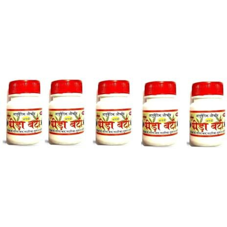 Ayurvedic Store Peeda Vati Pack Of 6 Bottles Black