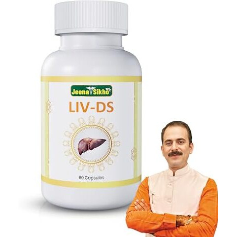 Jeena Sikho Liv-Ds | Ayurvedic Supplement For Liver Care | Naturally Blended With Bhumiamla, Kasani, And Himsra | Herbal Remedy For Good Health, 60 Capsules