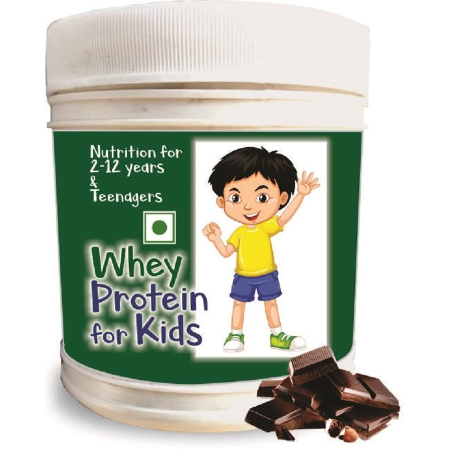 Develo Whey Protein Powder For Little Kids (2-12 Years) & Teenager Children, Boys & Girls - 500G Chocolate Flavour