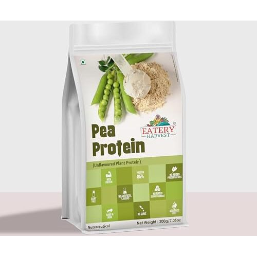 Eatery Harvest By Saipro Pea Protein Isolate 85%, 200G, Unflavoured, Plant Protein, Vegan Supplement