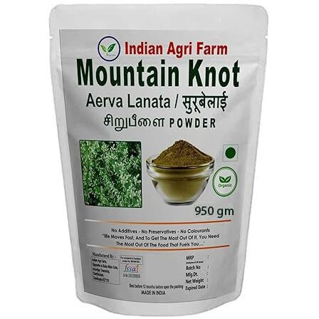 Iagrifarm Organic Mountain Knot Powder - 950 Gram - Sirupeelai/Kondapindi/Paashanbheda Powder