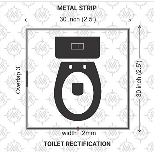 Modernvastu Mv Vastu Remedies Aluminium Strips | Size L- 10.3 Feet X W-0.75 Inch/18Mm X Gauge 0.2 Mm- (Entrance Toilet Correction And Zone Balancing) - Pack Of 1