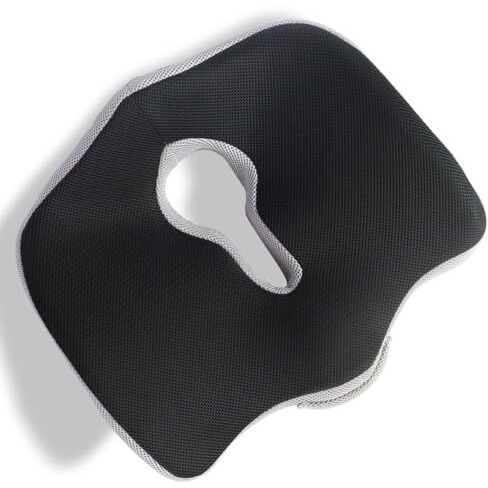 Lifeberg Orthopedic Memory Foam Plus Seat Cushion For Sciatica,Tailbone Pain Relief Sitting Home Car, Office Chair & Wheelchair, Driving Upto 80Kg, (Silver Grey)