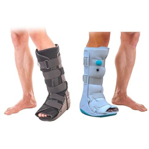 Foot Walker (Boot) With Airway - For Rehab After Fractures, Injuries, Sprains & Surgery (Fits Both Legs - Right & Left Leg) (Unisex) (Long Length, Large Size)