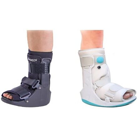 Foot Walker (Boot) With Airway - For Rehab After Fractures, Injuries, Sprains & Surgery (Fits Both Legs - Right & Left Leg) (Unisex) (Short Length, Medium Size)
