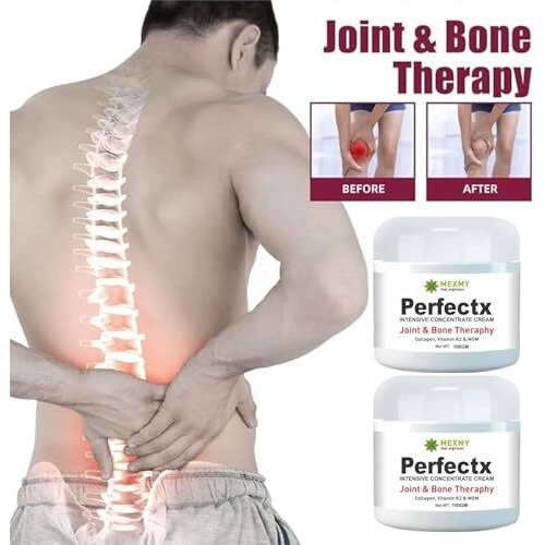 Perfectx Joint & Bone Therapy Cream, Perfectx Intensive Joint & Bone Therapy Cream, Intensive Concentrate For Joint And Muscle Recovery, Provides Relief For Back, Neck, Hands, Feet (Pack Of 2-200Gm)