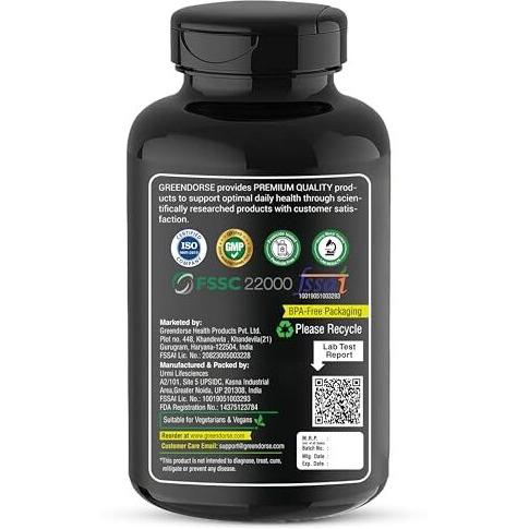 Greendorse Korean Red Panax Ginseng Root Extract | 10% Root Ginsenosides By Hplc | Extra Strength Ginsenosides For Energy, Focus, Performance, Vitality & Immune Support- 30 Veg Capsules