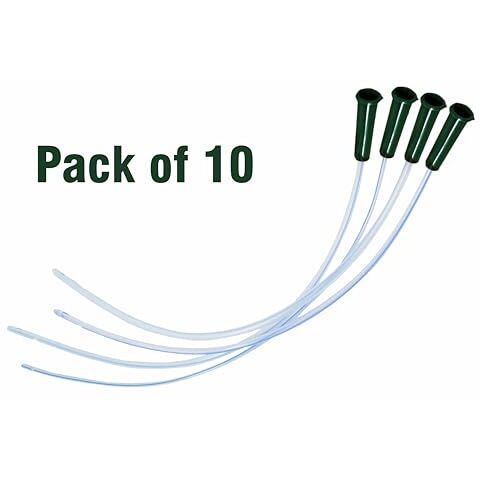 Swasthya Sarvada Sterile Enema Colon Tip | Enema Tube | Enema Catheter | Individually Packed (Pack Of 10)