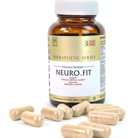 Klr.Fit Neuro.Fit - Nervous System Support For Mood Balance & Focus Clarity | Ginkgo Biloba, Bacopa Whole Herb, Hypericum Perforatum | 40 Veg Capsules