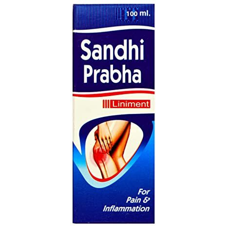 Maharshi Chyavana Sandhi Prabha Pain Relief Ayurvedic Liniment 100Ml|Quick Relief Formulation For Back Pain,Shoulder Pain, Knee Pain&Neck Pain |Combination Of , Jayphal Oil, Dalchini Oil, Karpuram Oil& Aloevera