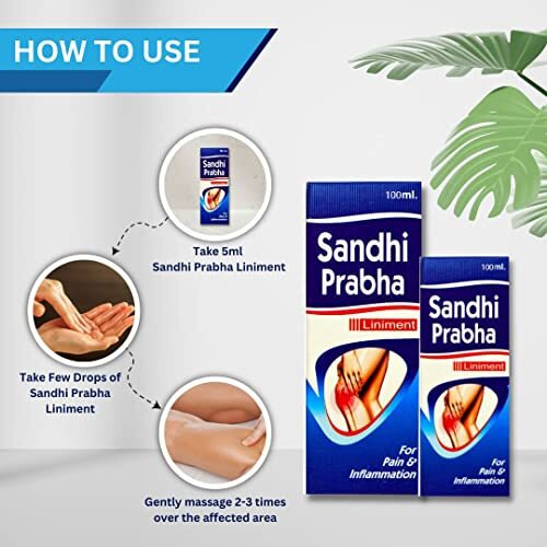 Maharshi Chyavana Sandhi Prabha Pain Relief Ayurvedic Liniment 100Ml|Quick Relief Formulation For Back Pain,Shoulder Pain, Knee Pain&Neck Pain |Combination Of , Jayphal Oil, Dalchini Oil, Karpuram Oil& Aloevera