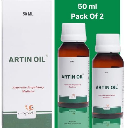Rapid-I Artin Pain Relief Oil | Help To Relief Body Pain, Muscles Pain | Massage Oil For Chronic Joint Pains | 50Ml (Pack Of 2).