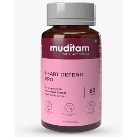 Muditam Heart Defend Pro - Shielding Hearts, Balancing Cholesterol-60 Tablets