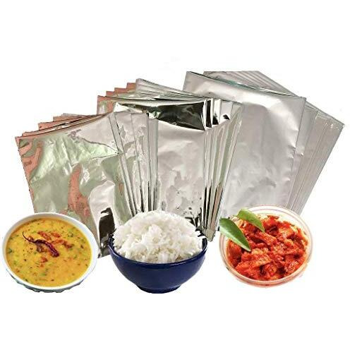 3V Products Aluminium Silver Foil Pouches &quot9X12" Inches Bags - 100 Pieces | Packet For Parcel Bags | Biryani Pouch | Multipurpose For Tea Coffee Food Packing (Pack Of 1)