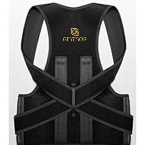 Geyesor Posture Corrector For Men And Women - Adjustable Back Posture Corrector For Better Spine Alignment, Pain Relief, Improved Posture & Daily Comfort Support