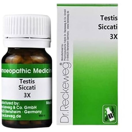 Dr. Reckeweg Testes Siccati 3X Tablets (2 X 20 G)