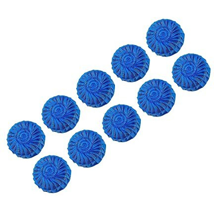 Yuqory Automatic Flush Toilet Bowl Cleaner Tablets Bathroom Toilet Tank Cleaner Powerful Cleaning Ball Toilet Blue Deep Clean Bubbles Long-Lasting Fresh Air No Pungent Odor Pack Of (3)