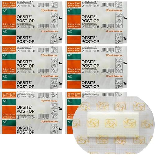 Opsite Post Op Waterproof Pad Dressing Size - 9.5Cm X 8.5Cm - 5 Pcs