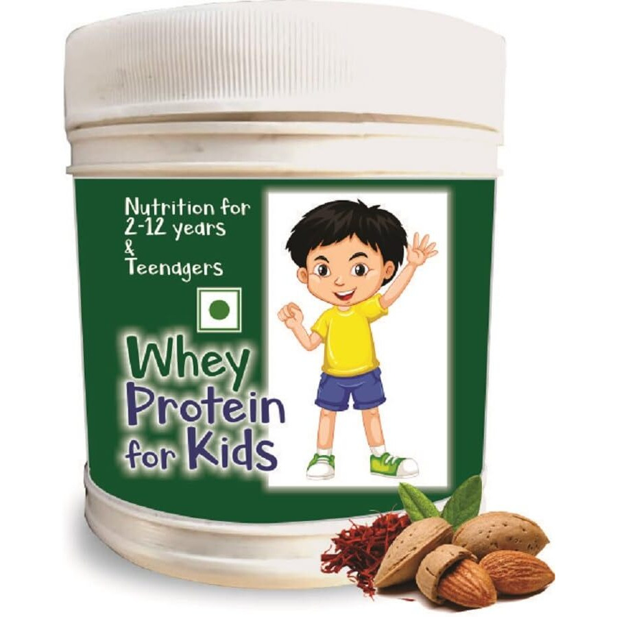 Develo Whey Protein Powder For Little Kids, 2-12 Years, Adolescent Children & Teenager Boys & Girls - 500G Kesar Badam Flavour